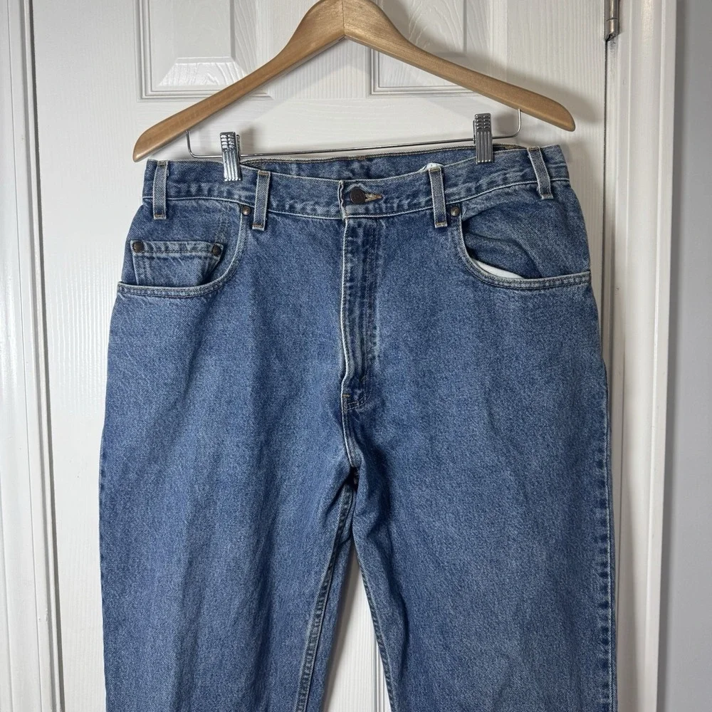 Levi's Jeans 545 Men's Loose Fit Orange Tab Medium Denim‎ 36x32 Batwing Vintage